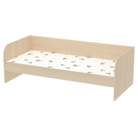 Одноярусная кровать с матрасом Seven dreams Belden цвет дуб млечный Одноярусная кровать с матрасом Seven dreams Belden цвет дуб млечный