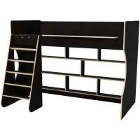 Кровать чердак Р432 Капризун 1 дуб миланский с полками Кровать чердак Р432 Капризун 1 дуб миланский с полками