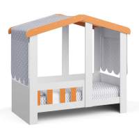 Кровать Seven dreams Camden House цвет белый оранж Кровать Seven dreams Camden House цвет белый оранж