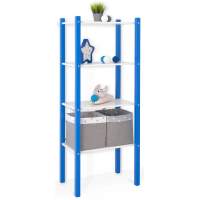 Детский напольный стеллаж трансформер Бельмарко 2в1 Svogen синий