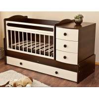 Кроватка-трансформер Можга Красная Звезда Кирюша С 859 слоновая кость Кроватка-трансформер Можга Красная Звезда Кирюша С 859 слоновая кость