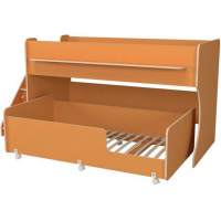 Двухъярусная кровать Р444-2 Капризун 12 с лестницей с ящиками оранжевый Двухъярусная кровать Р444-2 Капризун 12 с лестницей с ящиками оранжевый