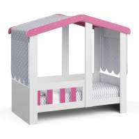 Кровать Seven dreams Camden House цвет белый розовый Кровать Seven dreams Camden House цвет белый розовый