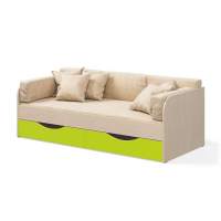 Одноярусная кровать Seven dreams Belden цвет дуб млечный лайм Одноярусная кровать Seven dreams Belden цвет дуб млечный лайм