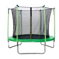 Батут с лестницей и внутренней сеткой 305 см зеленый