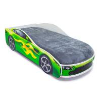 Кровать с матрасом Бельмарко Бондмобиль зеленый Кровать с матрасом Бельмарко Бондмобиль зеленый