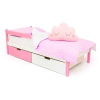 Детская кровать с бортиком и ящиками Бельмарко Svogen classic лаванда-белый Детская кровать с бортиком и ящиками Бельмарко Svogen classic лаванда-белый