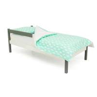 Детская кровать с бортиком Бельмарко Svogen classic графит-белый Детская кровать с бортиком Бельмарко Svogen classic графит-белый