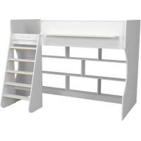 Кровать чердак Можга Красная Звезда Р432 Капризун 1 белый с полками Кровать чердак Можга Красная Звезда Р432 Капризун 1 белый с полками