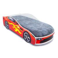 Кровать с матрасом Бельмарко Бондмобиль красный Кровать с матрасом Бельмарко Бондмобиль красный