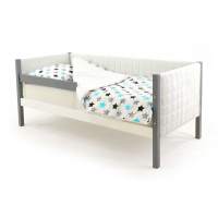 Детская кровать-тахта мягкая с бортиком Бельмарко Svogen графит-белый Детская кровать-тахта мягкая с бортиком Бельмарко Svogen графит-белый