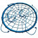 Качели гнездо Капризун диаметр 60 см голубой