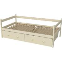 Кровать тахта Капризун Р425 слоновая кость эмаль с ящиками Кровать тахта Капризун Р425 слоновая кость эмаль с ящиками