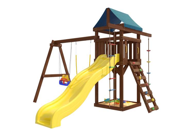 Детская площадка IgroWoods Premium с качелями 3 в 1 и гибкими подвесными ДП-15 Premium-2
