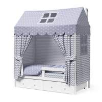 Кровать домик Капризун Р424 Э белый эмаль Кровать домик Капризун Р424 Э белый эмаль