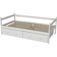 Кровать тахта Капризун Р425 Э белый эмаль с ящиками Кровать тахта Капризун Р425 Э белый эмаль с ящиками