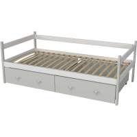 Кровать тахта Капризун Р425 белый серый с ящиками Кровать тахта Капризун Р425 белый серый с ящиками