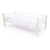 Детская кровать тахта Бельмарко Svogen бежево-белый зверята Детская кровать тахта Бельмарко Svogen бежево-белый зверята