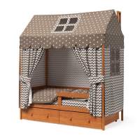 Кровать домик Капризун Р424 Э ольха эмаль Кровать домик Капризун Р424 Э ольха эмаль