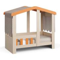 Кровать Seven dreams Camden House цвет дуб млечный оранж Кровать Seven dreams Camden House цвет дуб млечный оранж