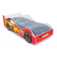 Детская кровать-машина «Тачка красная» с подъемным механизмом Детская кровать-машина «Тачка красная» с подъемным механизмом