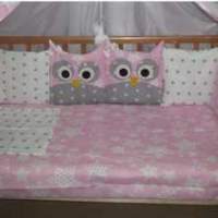 Комплект в кроватку Incanto 10 предметов Совята розовый Комплект в кроватку Incanto 10 предметов Совята розовый