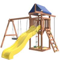 Детская площадка с качелями гнездо 60 см IgroWoods для улицы и дачи