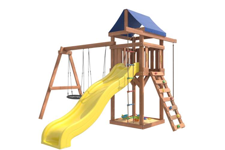Детская площадка с качелями гнездо 60 см IgroWoods для улицы и дачи