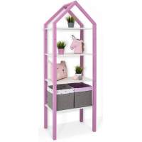 Детский напольный стеллаж-домик трансформер Бельмарко 2в1 Svogen лаванда Детский напольный стеллаж-домик трансформер Бельмарко 2в1 Svogen лаванда