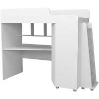 Кровать чердак с рабочей зоной Р440 Капризун 5 белый Кровать чердак с рабочей зоной Р440 Капризун 5 белый