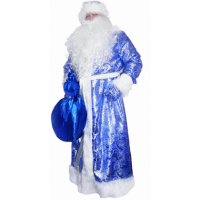 Карнавальный костюм Вестифика Дед Мороз жаккардовый синий Карнавальный костюм Вестифика Дед Мороз жаккардовый синий