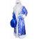 Карнавальный костюм Вестифика Дед Мороз жаккардовый синий