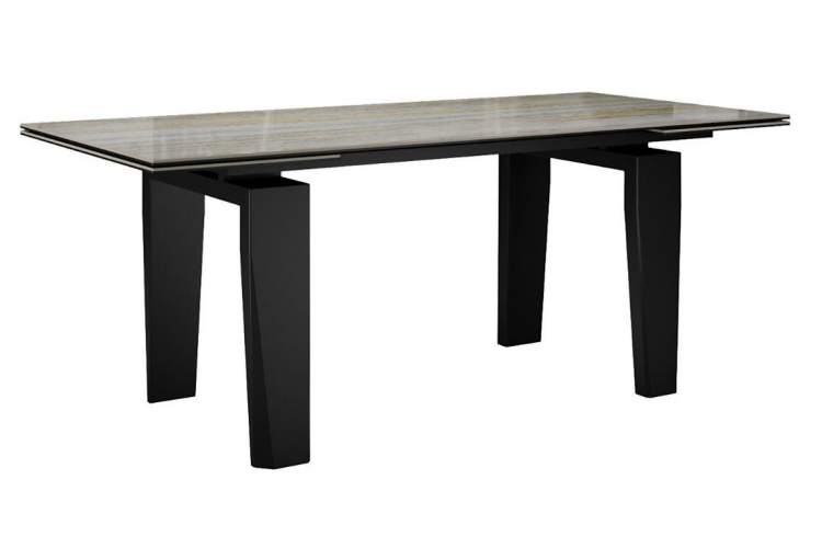 Стол DikLine KP160 керамика SH2340 полуглянец/опоры черные (2 уп)