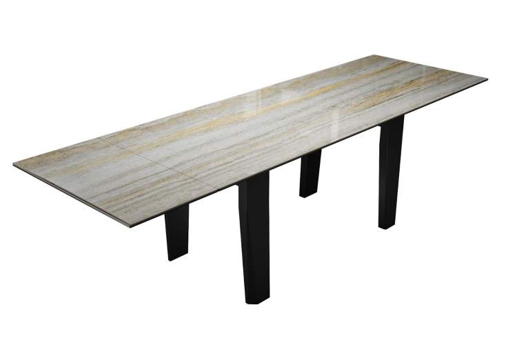 Стол DikLine KP160 керамика SH2340 полуглянец/опоры черные (2 уп)-2