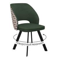 Стул DikLine 274 поворотный SB1/A2 зеленый, ножки черные