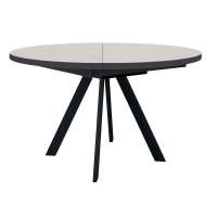 Стол DikLine RD120 хромикс белый/ опоры черные