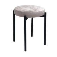 Табурет M DikLine, M02 бежевый, ножки черные Табурет M DikLine, M02 бежевый, ножки черные