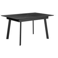 Стол DikLine SFH125 стекло Оптивайт Черный мрамор/подстолье черное (2 уп.)