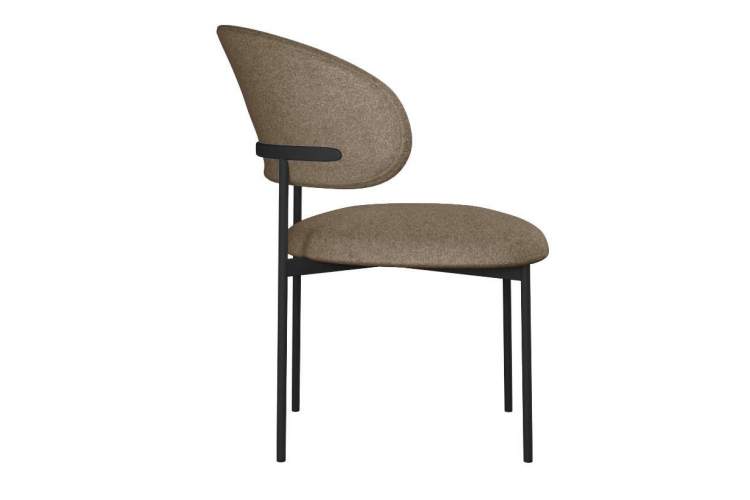 Стул DikLine 201 NS05 CAPPUCCINO, ножки черные-3