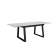 Стол DikLine DZ160 хромикс белый/черный (2 уп.)