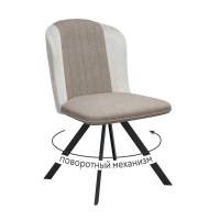 Стул DikLine 299 поворотный NS04 CREAM/C103 крем, ножки черные Стул DikLine 299 поворотный NS04 CREAM/C103 крем, ножки черные