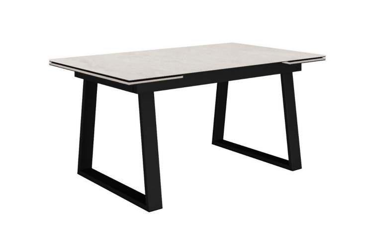 Стол DikLine DZ160 хромикс белый/черный (2 уп.)