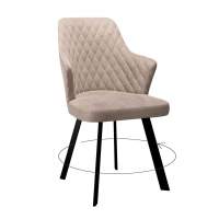 Стул DikLine 245 поворотный, К4 капучино, ножки черные