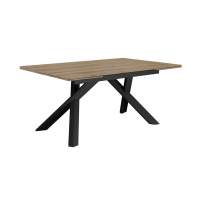 Стол DikLine DX140 Дуб галифакс/опоры черные (2 уп.)