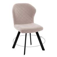 Стул DikLine 339 поворотный B03 BEIGE, ножки черные Стул DikLine 339 поворотный B03 BEIGE, ножки черные