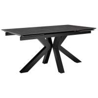 Стол DikLine SFE140 Керамика мрамор Бронза/подстолье черное/опоры черные (2 уп.)