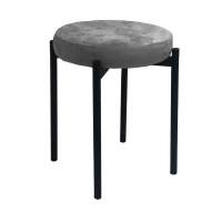 Табурет M DikLine, M14 серый, ножки черные Табурет M DikLine, M14 серый, ножки черные