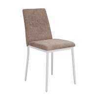 Стул DikLine 270 SB4 бежевый, ножки белые
