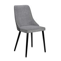 Стул DikLine 286 SB6/A3 св. серый, ножки черные