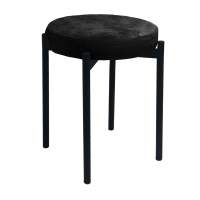 Табурет M DikLine, M18 черный, ножки черные Табурет M DikLine, M18 черный, ножки черные